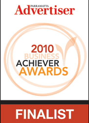 Parramatta Advertiser 2010 Business Achiever Awards Fianlist logo