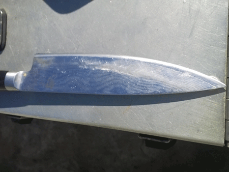 after image of damaged Shun knife repaired