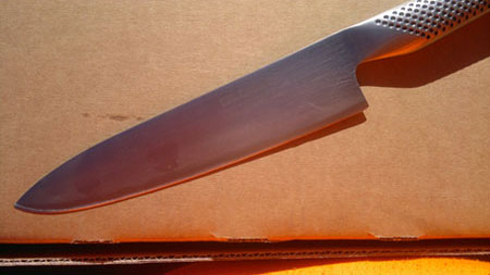 after image of knife with large chip repaired