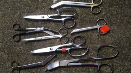 after image of surgical scissors for micro surgery sharpened